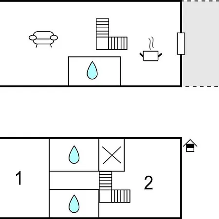 Ferienhaus 2 Bedroom Cozy In Jullouville-les-Pins